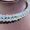CMM Bling предлагает свадебное золотое круглое колье-чокер AAA + с кубическим цирконием для женщин