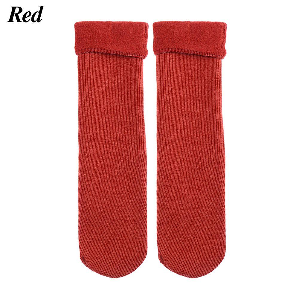 Autumn Winter Snow Boots Thicken Velvet Floor Socks Wool Cashmere Snow Socks Sleeping Warm Hosiery