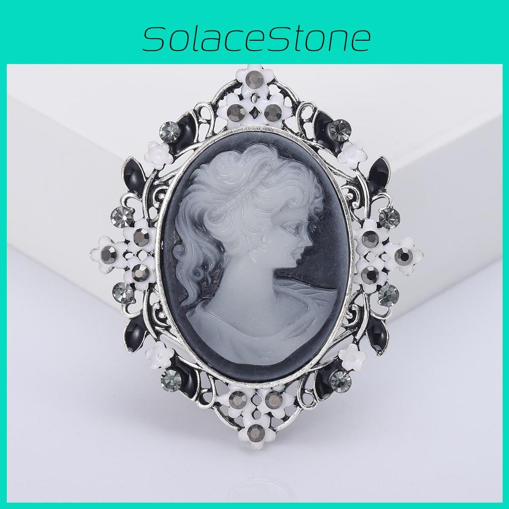 Elegant Alloy Floral Pin With Rhinestones For Office And Casual Wear
