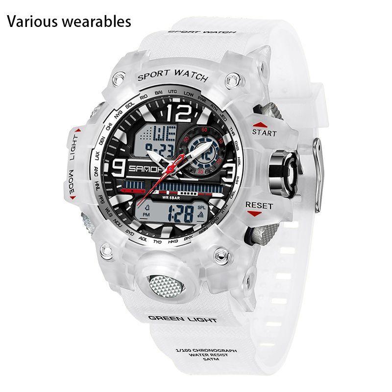 New Watch Trend Fashion Men's Student Teen Electronic Watch Waterproof Multi-functional Watch