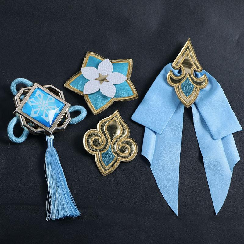 Ysir Фестиваль морских фонарей Shenhe Skin Cos Game Cold Flower Youlu Shenhe Косплей Набор женский