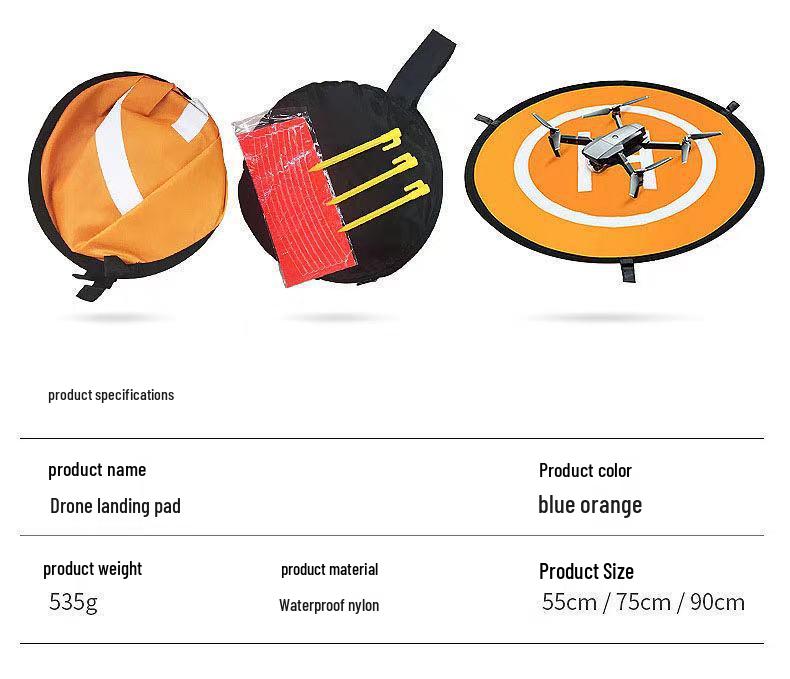 Portable Foldable Dustproof Drone Landing Mat – Sand/Grass Compatible