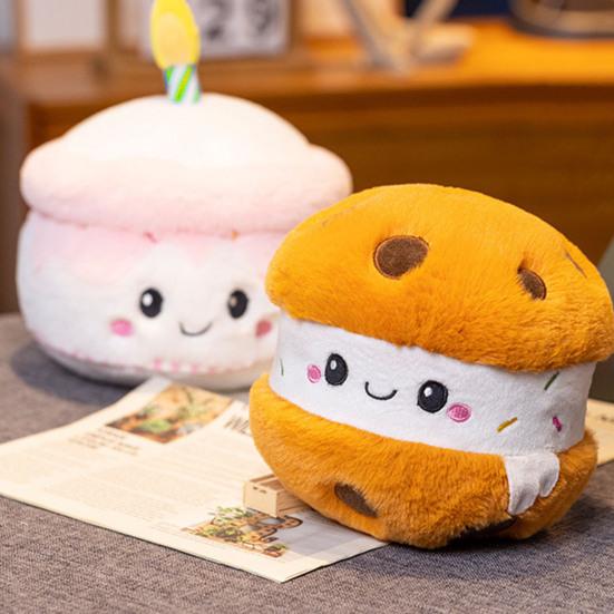 Мультяшный торт ко дню рождения, плюшевая игрушка, мягкая кукла, подушка, милый хлеб, десерт, торт, кукла, плюшевые украшения, украшение для дня рождения для девочек