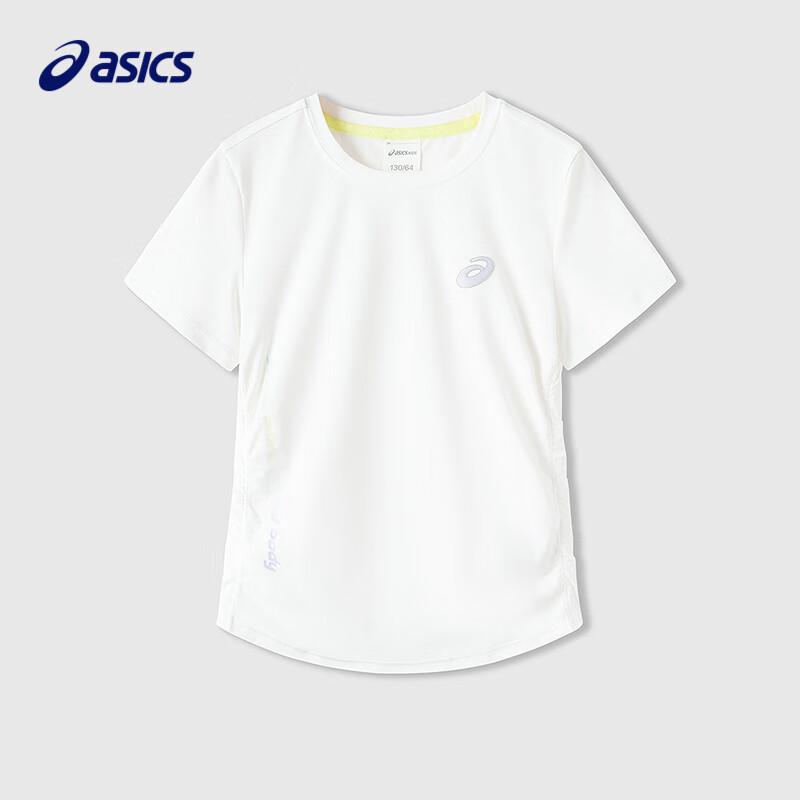 Asics Детская летняя вязаная футболка с коротким рукавом для девочек 2025