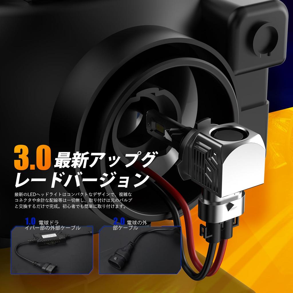 Светодиодная лампа HB3/9005 9005 для фары, Hi/Lo, совместимая с техосмотром, размер галогенной лампы, 60 Вт x 2,