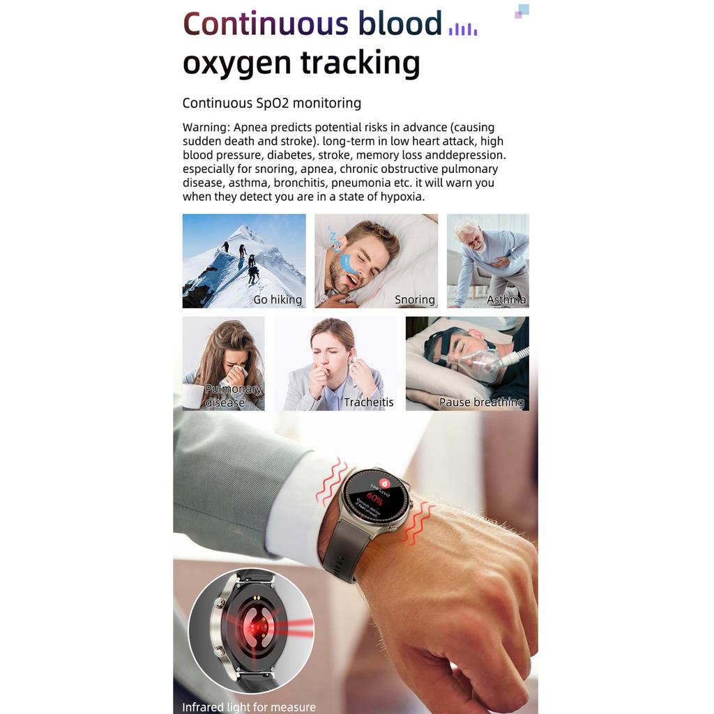 G08 Smart Watch ЭКГ/ВСР/артериального давления/кислорода/мониторинга температуры