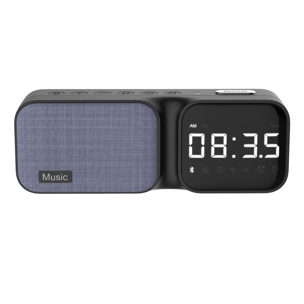 LED Display Digital Table Alarm Clock FM Radio White Noise Device For Infant and Toddler