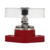 Power Distribution Stud Junction Post Red 3 8in 300A with Transparent Cover For Motor ATV Ship Electrical Equipment