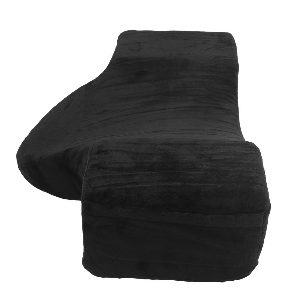 U Shaped Pillow for Eyelash Extensions Curved Memory Foam Side Pocket Velvet Pillowcase Lash Bed Pillow with Neck Back