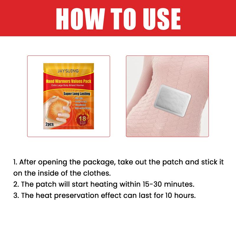 Self Heating Hand Warmers 20Pcs  Heat Portable Pads for Outdoor Activities Winter Sports Travel