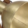 Floor Lamp Brass E27 Solid Mango Wood