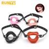 Lips Ring Open Mouth Gag Silicone Ball BDSM Bondage Slave Flirting Restraint Erotic Sex Toy for Couples Adult Games