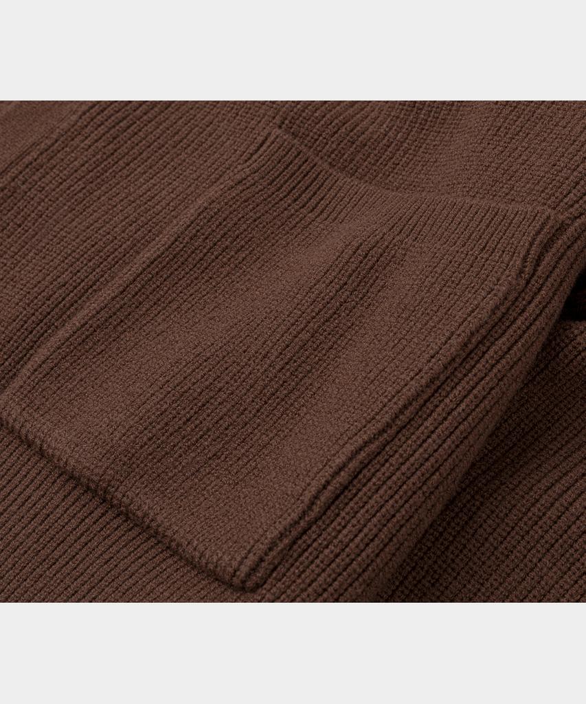 LETTERCOMO Essential V-Neck Cardigan Knit Brown