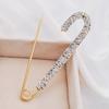 Exquisite Anti-Exposure Brooch Pin Women Shining Rhinestone Sweater Safety Pin Costume Accessories