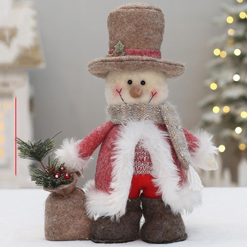 Elk Deer Santa Claus Doll Decor Red Merry Christmas Decorations Party Festival Favors