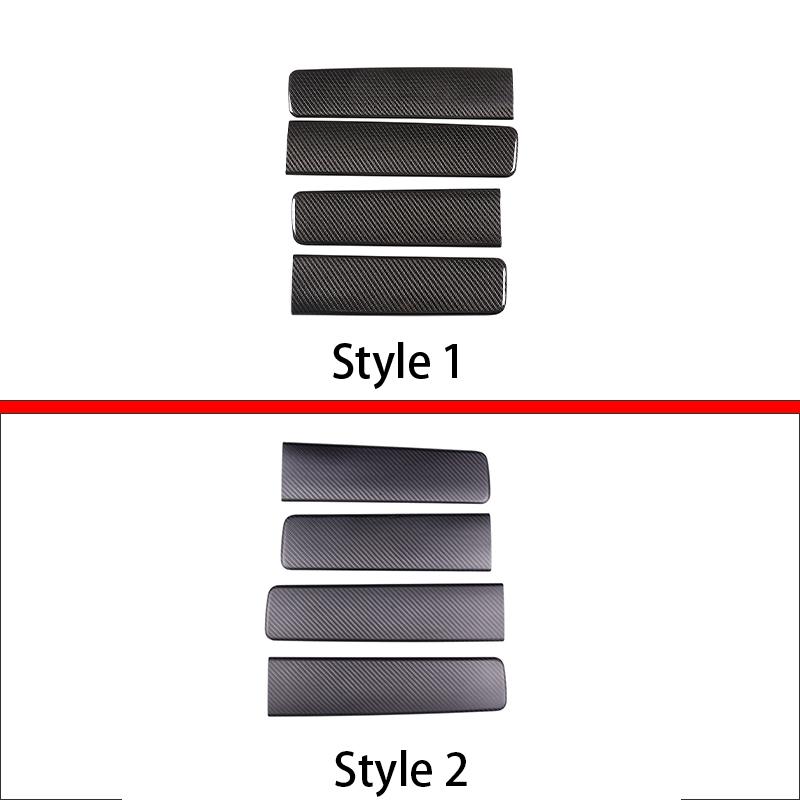 For Mercedes-Benz G-Class 2019-2025 Car Real Carbon Fiber Door Trim Panel Protection Sticker Car Interior Accessories