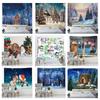 Christmas Tapestry Wall Hanging Bedroom Living Room Wall Decoration Background Cloth Home Decoration Tapestry Beautiful