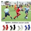3/1 Pairs Size 35-40 Children Teenager Breathable Sports Soccer Socks Outdoor Sports Non-slip Silicone Grip Football Socks