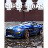 1/32 Масштабная модель спортивного автомобиля Mustang Shelby GT500 Литой металл Высокая имитация звука и света Коллекция детских игрушек Подарки