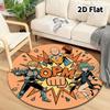 Onepunch Man Round Area Rug Carpet Rug For Living Room Bedroom Sofa Playroom Decor Nonslip Floor Mat