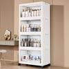 Foldable Multi-Layer Storage & Display Cabinet