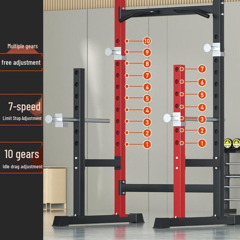 AiChen Home Squat Rack with Barbell Set