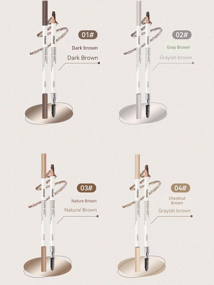 Novo Eyebrow Pencil 2023 New Arrival Waterproof Long Lasting Fadeless Affordable Distinct Look Wild Eyebrow for Boys and Girls