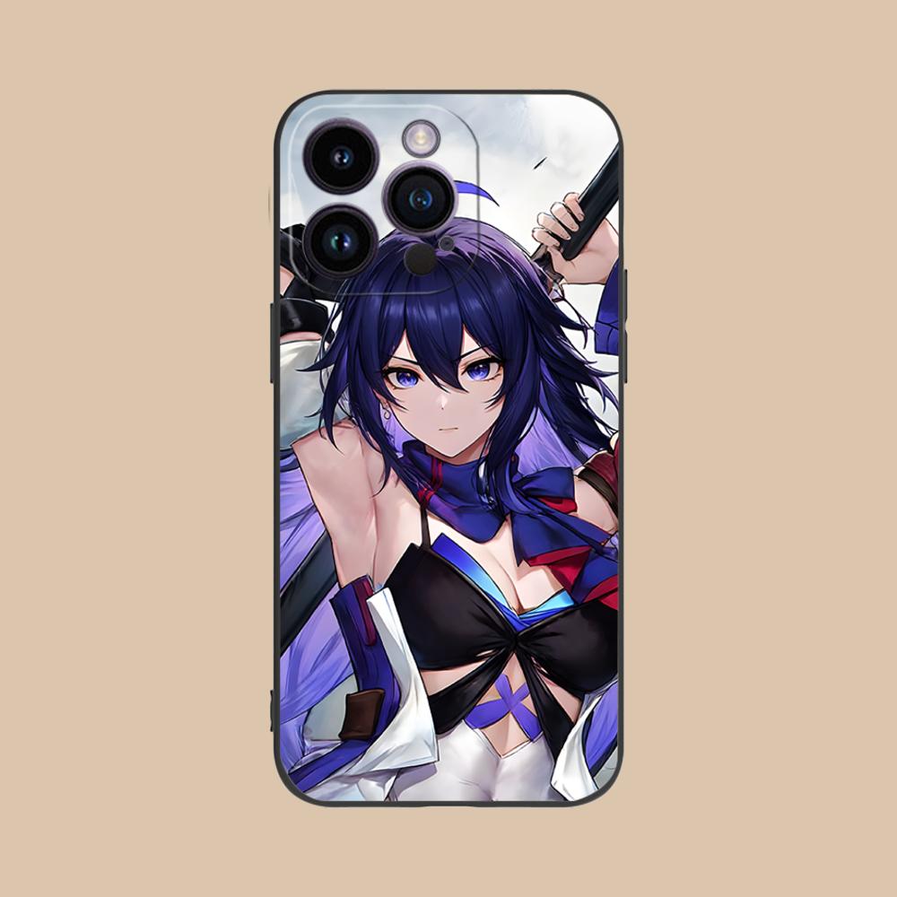 HSR Seele Матовый ТПУ Чехол для Мобильного Телефона для iPhone 17 16 15 14 13 12 11 X XR XS 8 7 Air Pro Max Plus Mini Цветной Чехол