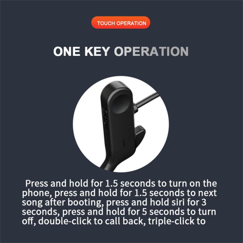 F3 Наушники с костной проводимостью, совместимые с Bluetooth 5.2, Беспроводные спортивные бизнес-наушники для улицы