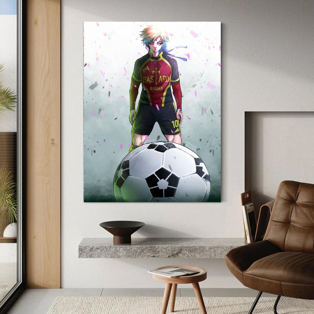 Аниме BLUE LOCK Isagi Yoichi POSTER Плакатная печать Настенная живопись Спальня Гостиная Украшение Домашний постер Печать Идеальный дизайн