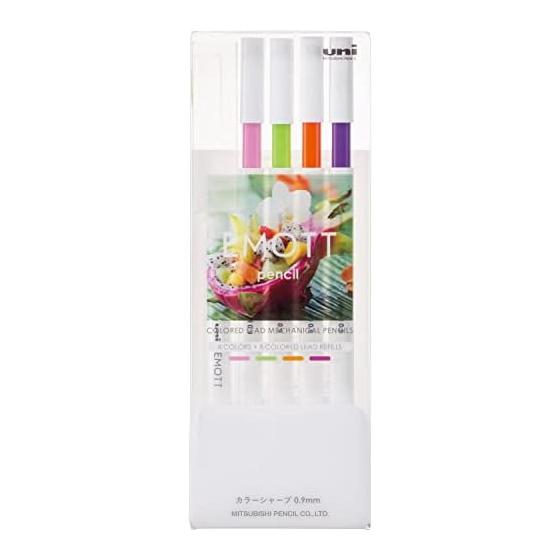 Механический карандаш Mitsubishi Pencil EMOTT Pencil Color Core Sharp 0.9 4 цвета № 2 Tropical Color M9EM4CL.NO2