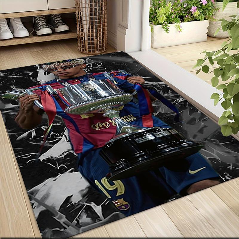 Football Legends Celebration Extra-large living room rug, highly absorbent, does not shed, decorative rug for living room and bedroom. 07319