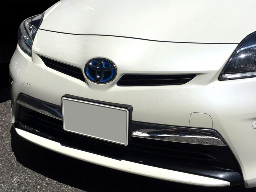 BRIGHTZ Prius ZVW30 Хромированные накладки на боковины переднего номерного знака из нержавеющей стали ZVW W30 30 22848 (Поздняя модель) Ультра-Зеркало [ЛИЦЕНЗИЯ-020]