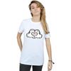 Disney Womens/Ladies Mickey Mouse Loves You Cotton Boyfriend T-Shirt
