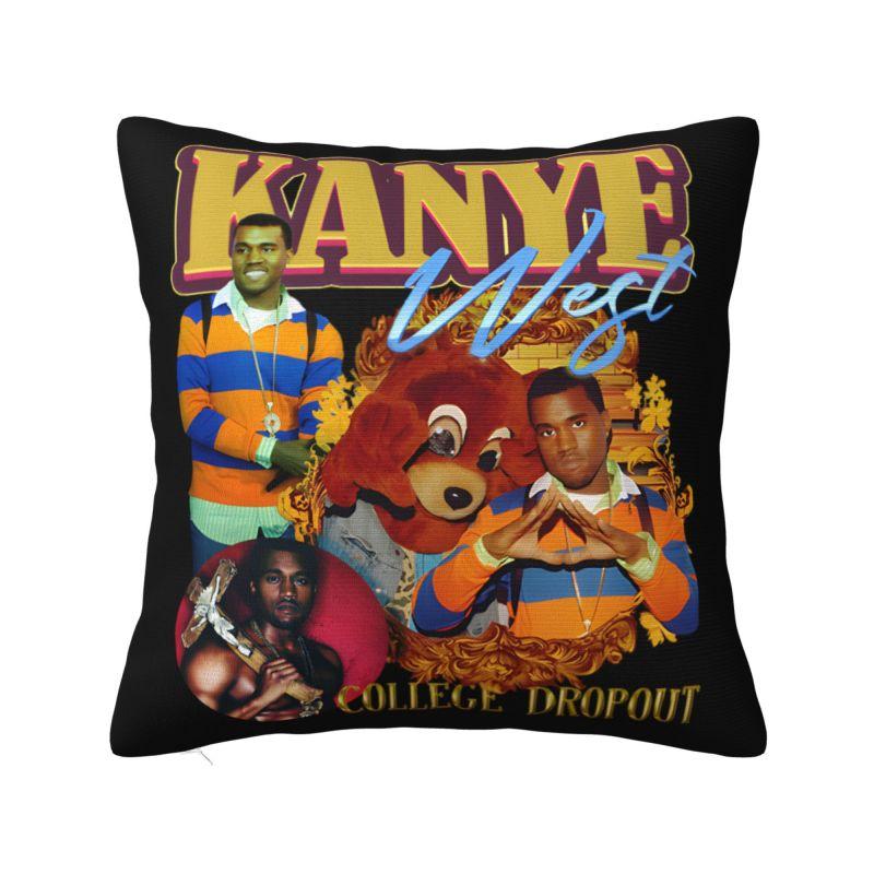 Luxury Popular Singer Kanye West Cushion Covers xcm Velvet Pillow Case for Car Square Pillowcase Bedroom Decoration