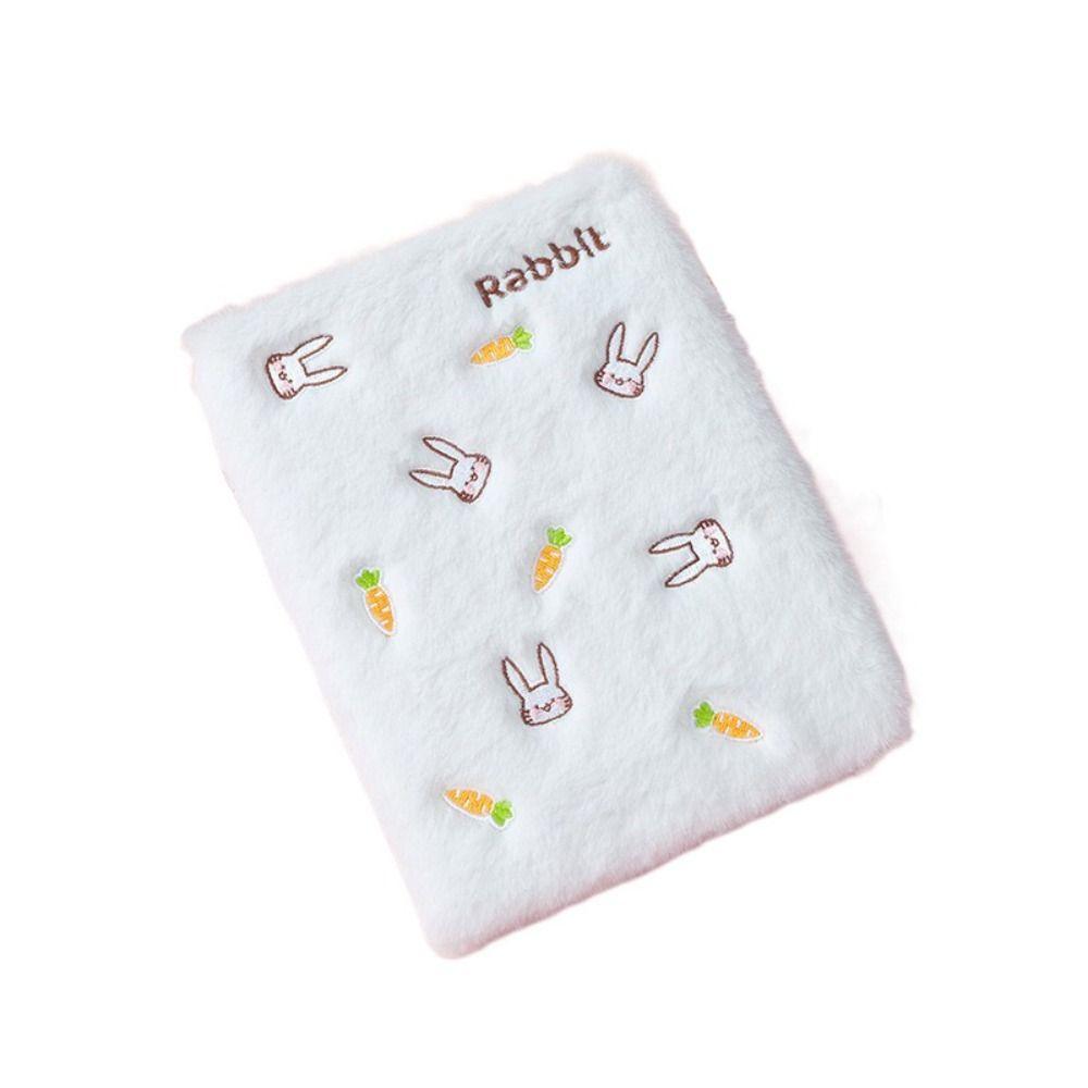 Unique Plush Embroidered Notebook Cute Plush Notepad Creative Personalized Notepad Girls