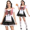 Elegant Bavarian Dirndl Dress For Women Featuring Off-shoulder Puff Sleeves Perfect For Oktoberfest Celebrations