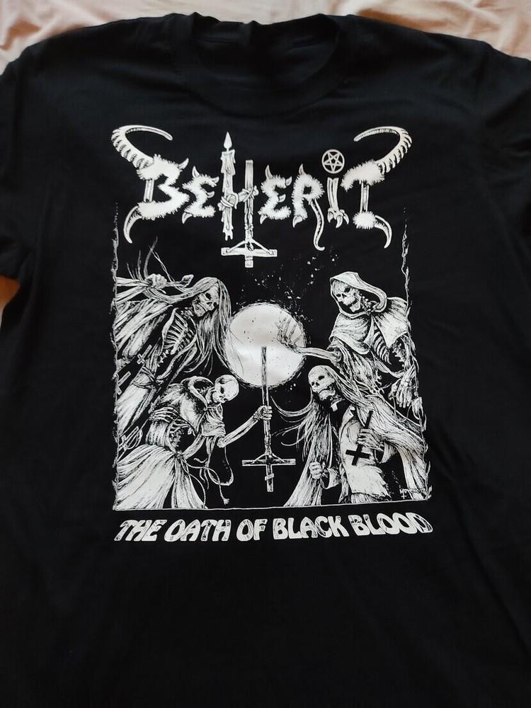 Новая футболка группы Beherit The Oath of Black Blood Унисекс Концертная S - 5XL EL355 Унисекс Футболка