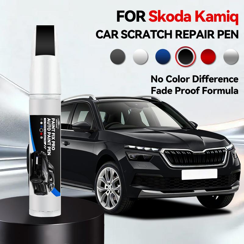 OPRTAMG Ремонтная ручка для краски автомобиля Skoda Kamiq, для подкрашивания царапин, DIY Автоаксессуары Синий LB5K Серебристый LA7R