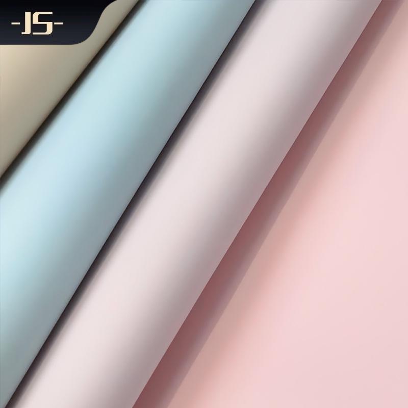 Stretch Fabric Base PU Leather Plain Weave 0.5mm for Luggage and Photo Album Packaging