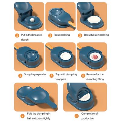 Портативный ручной пресс для пельменей 2 в 1 Пресс для пельменей Инструмент для изготовления равиоли Инструмент для обертывания пельменей