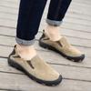 Plus Size 39-48 Men Genuine Leather Casual Shoes Comfortable Soft Sole Anti Slip Daily Walking Driving Office Loafers for Daily Wear Business