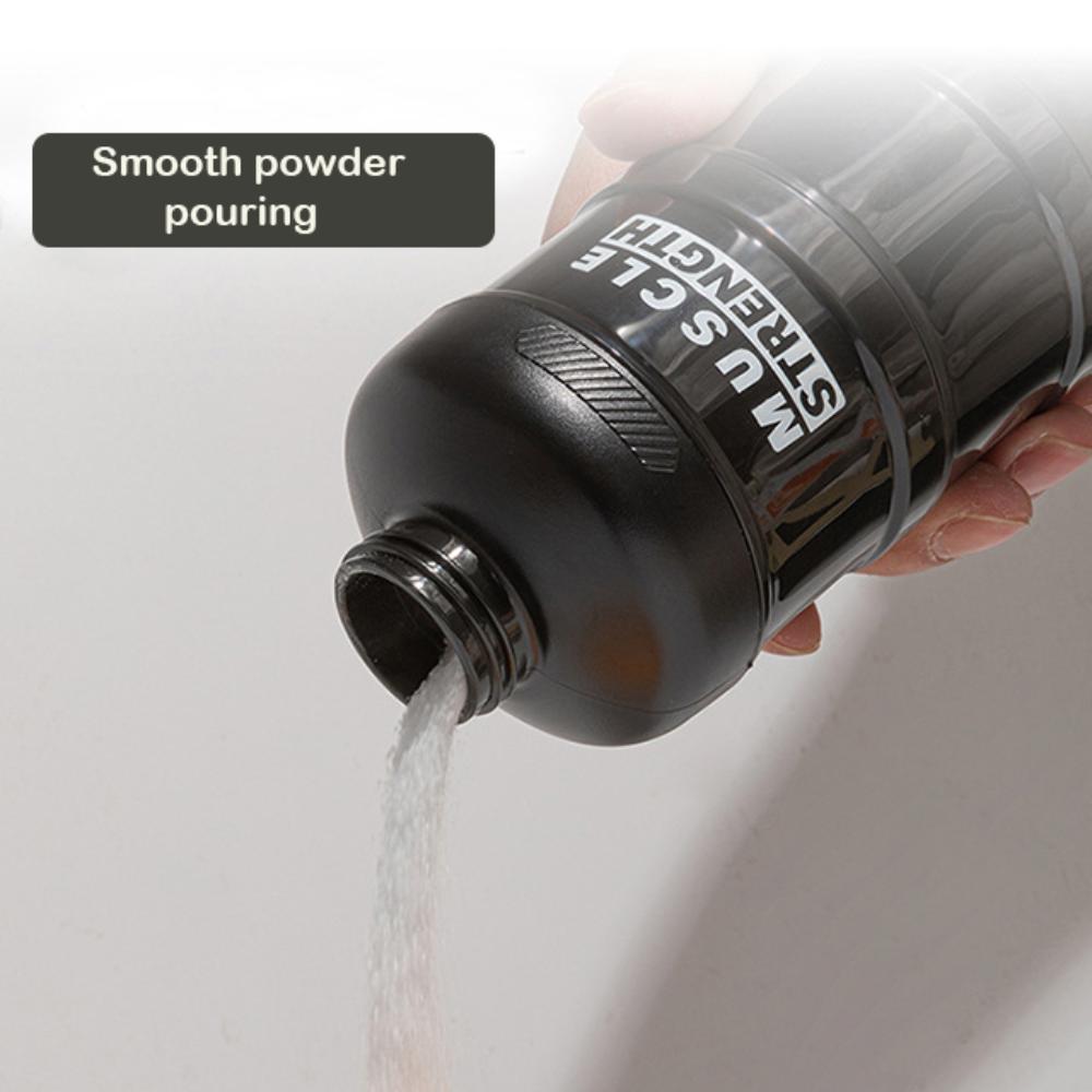 1/2/3-слойная Портативная Воронка Бутылка для Фитнес-добавок Многослойное Хранение Банка для Закусок Коробка для Протеинового Порошка