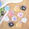 Colorful Glossy Polaroid Resin Decorative Ornaments: Cream Glue, Refrigerator Magnets, and Hair Accessories