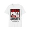 Мягкая хлопковая футболка. Aerosmith Peace Out Прощальный тур Филадельфия 2023