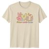 Peace Love Easter TShirt Bunny Retro Holiday Easter Gift For Him And Her