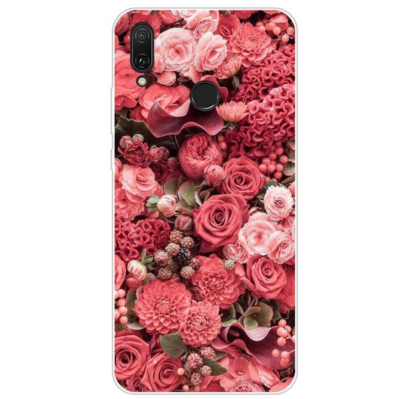 Милый мягкий бампер с рисунком для Huawei Y6 Y7 Y9 Y5 2019, тонкий прозрачный силиконовый чехол для телефона Huawei Y 9 7 6 5, чехол