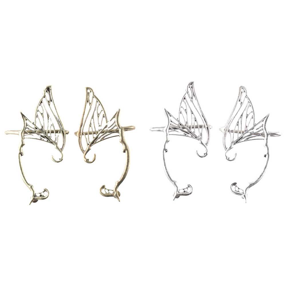 Корейский стиль Эльф клипсы для ушей из цинкового сплава ушные манжеты в стиле ретро односторонние серьги карнавальные