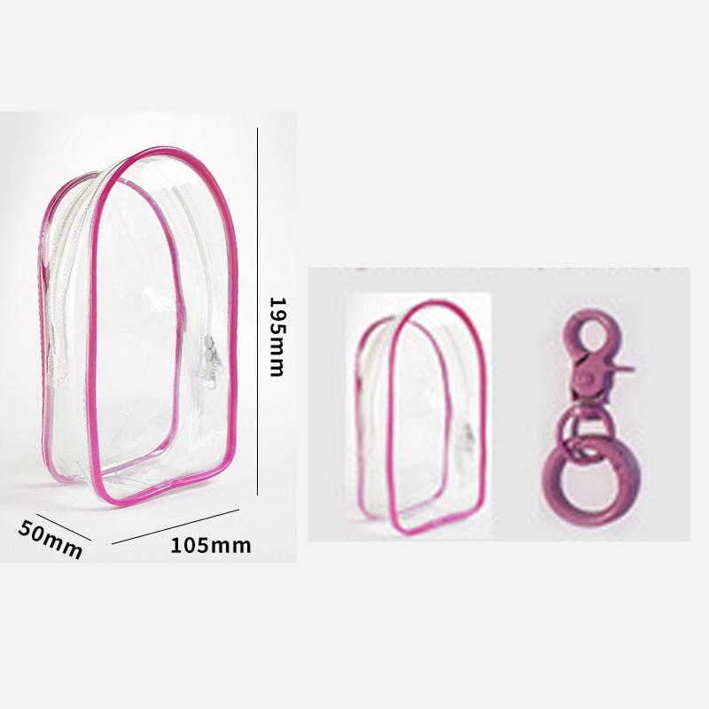 1 шт. прозрачный ПВХ защитный чехол брелок сумка для хранения органайзер коробка игрушка кукла подарочная сумка пыленепроницаемая подвесная сумка