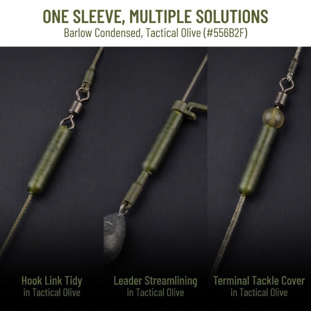 50PCS 26mm Length Carp Rig Sleeves TPR Fishing Hook Link Tubing Sleeve Carp Fishing